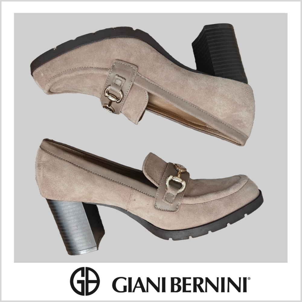 Giani Bernini‎ Tan Porshaa Loafer dress Pumps Size 8.5M